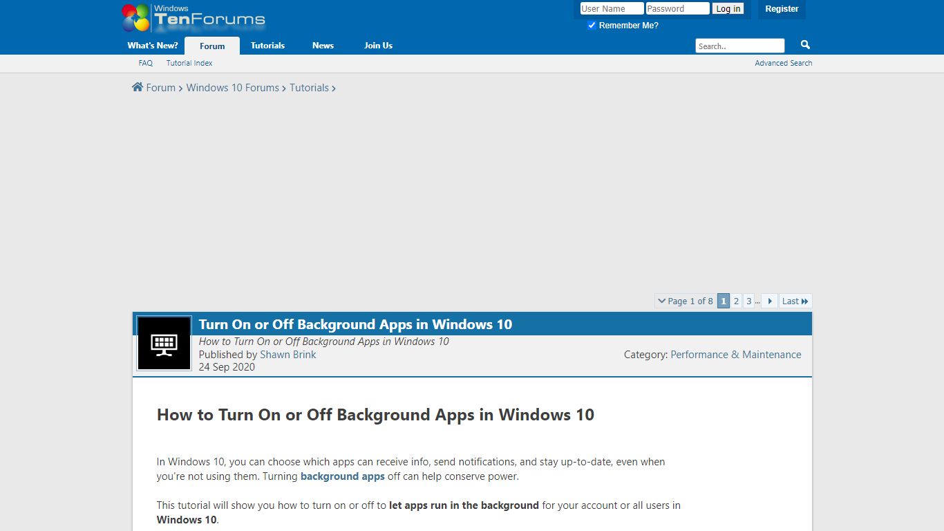 Turn On or Off Background Apps in Windows 10 | Tutorials - Ten Forums